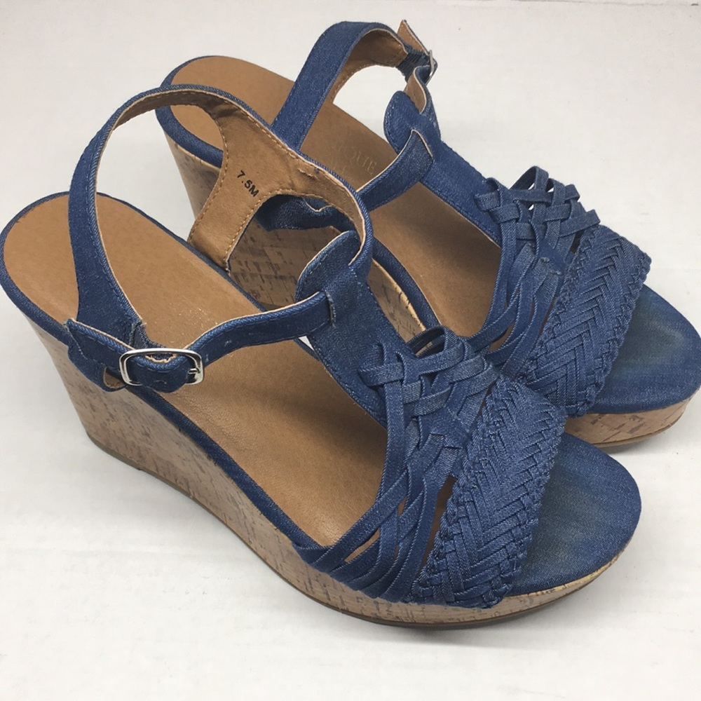 Dominique Nicole Wedge Sandals